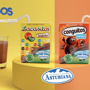 Central Lechera Asturiana sigue innovando y convierte los tradicionales Lacasitos y Conguitos en batidos