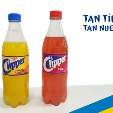 Clipper ‘recupera’ su botella icónica en el formato pet de medio litro de Fresa y Naranja sin Azúcar Añadido