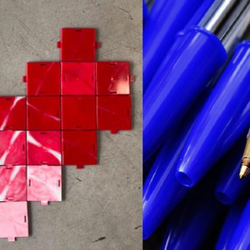 Ahembo colabora en la elaboración del mural más grande del mundo hecho con instrumentos de escritura inservibles
