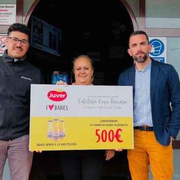 Ahembo reparte 2.000 euros a sus clientes gracias a la iniciativa ‘I Love Bares’ de Juver