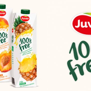 Juver innova con los 100% Free, sin azúcares, conservantes ni colorantes
