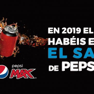 En 2019, vuelve a ganar el sabor de Pepsi MAX® frente al de Coca Cola® Zero Azúcar