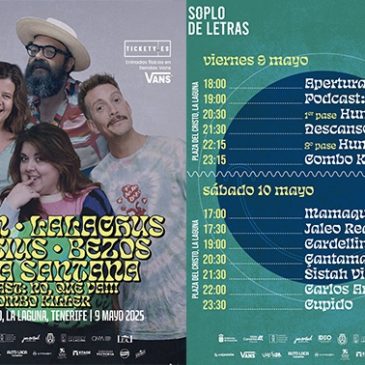 Pepsi y Schweppes disfrutan con el público tinerfeño del humor y la música del Festival Soplo de Letras